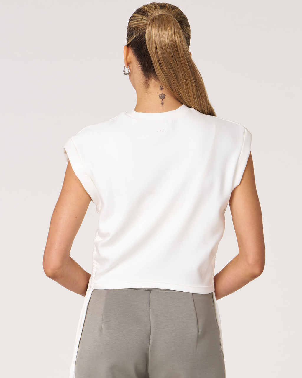 Nadine Scuba Shirring Top