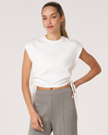 Nadine Scuba Shirring Top